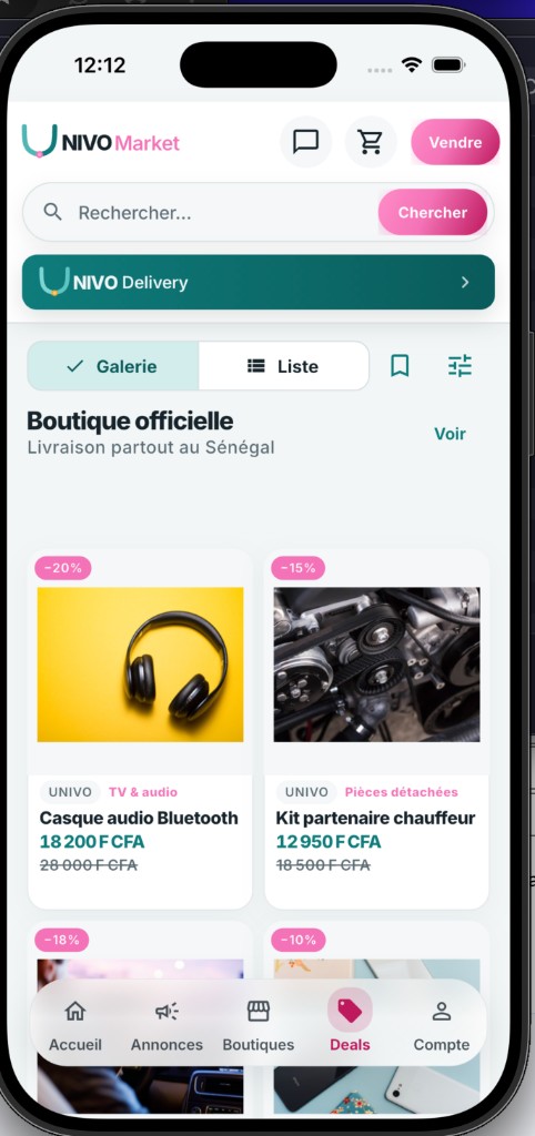 UNIVO Market — boutique officielle et deals
